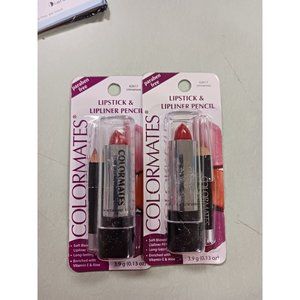 Colormates Lipstick & Lipliner Pencil 62617 Cinnamon NWT 2pk